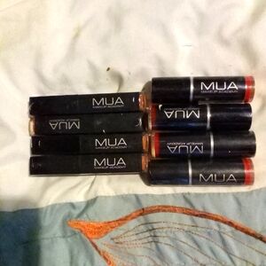 MUA LIPSTICK AND LIP BUTTER ASSORTED LOT OF 8